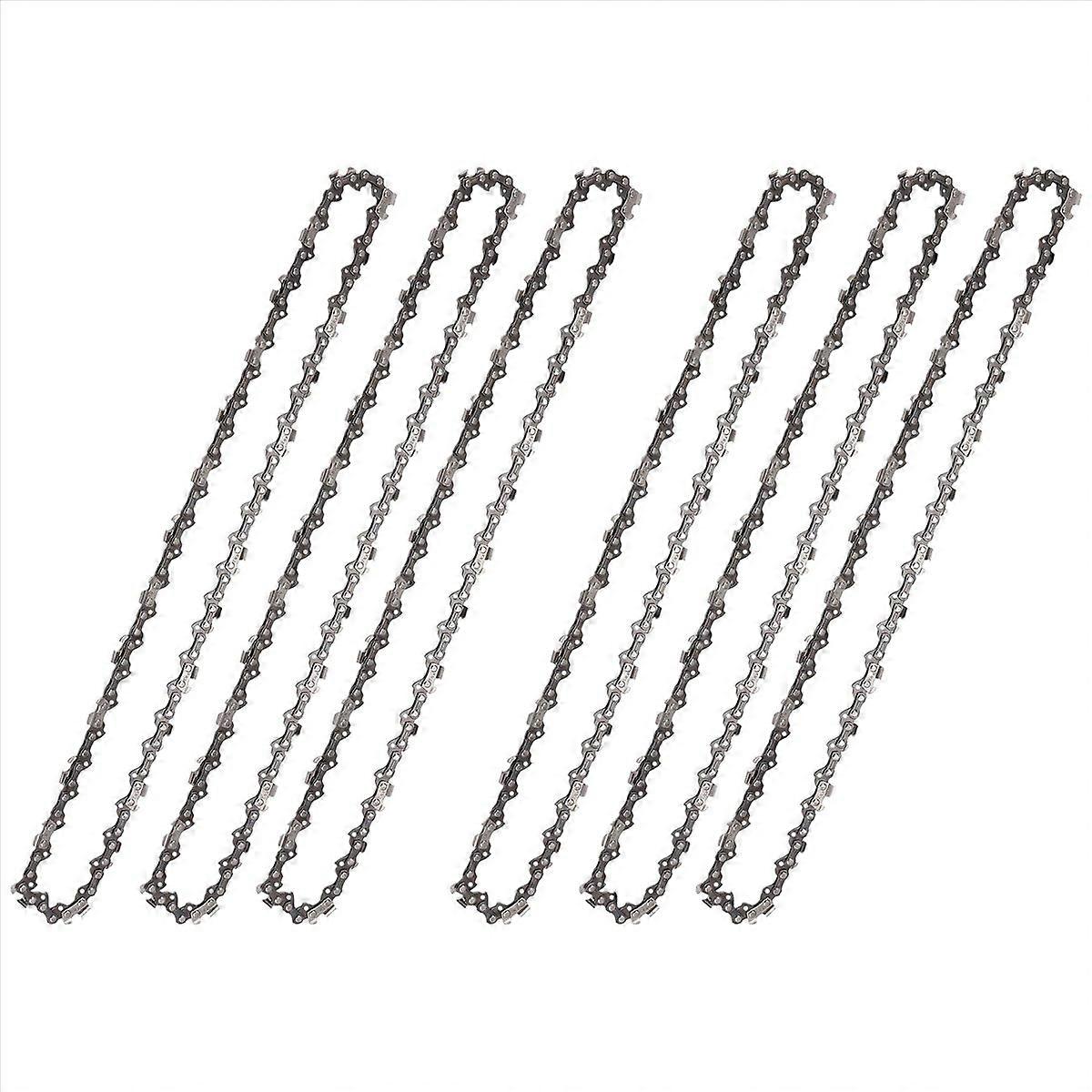 6PCS Corrente de Serra de Metal de 14 Polegadas 3/8In Corrente de Serra LP 52 