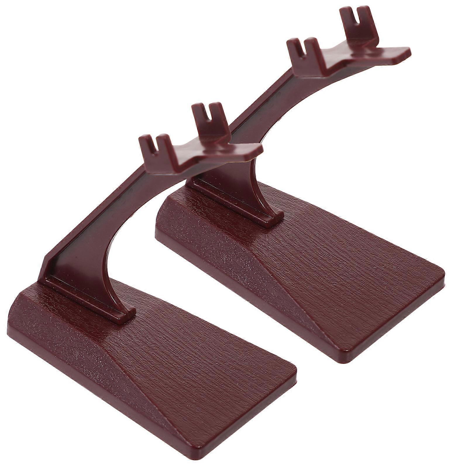 Aircraft Models Stand for Airplane Decor Display Stand 2Pcs Grey Plastic