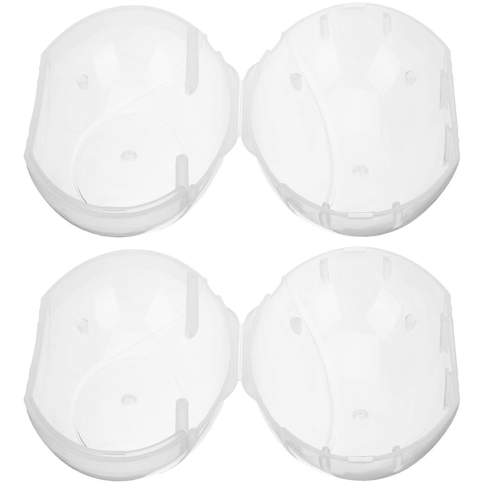 Menstrual Cups Storage Box for Safe Use with 4Pcs Transparent Pacifier Holders