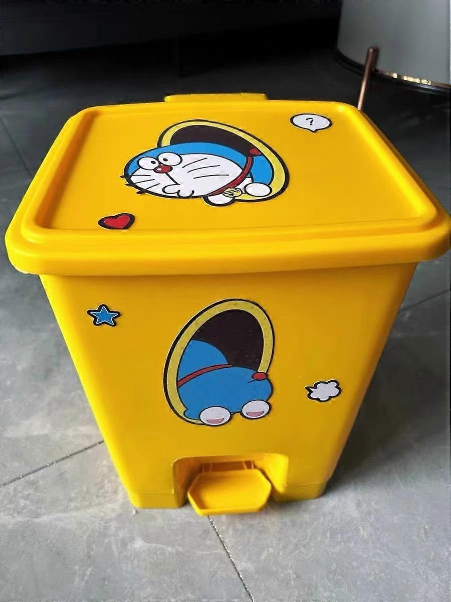 Doraemon Trash Bin, DIY, Large Capacity, Cute