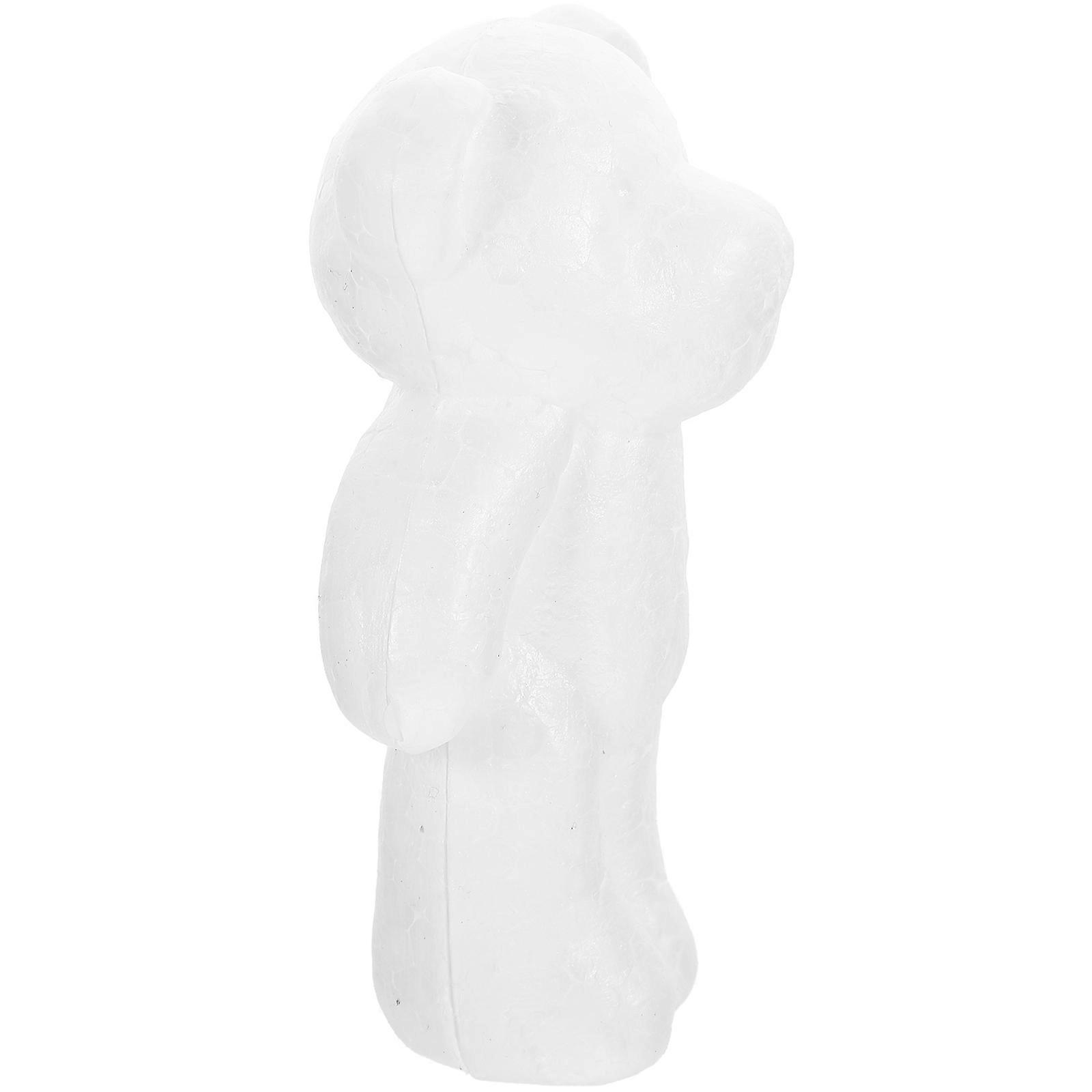Unfinished Foams Bear Model for Decor White Bear Shape