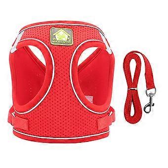 KEDSHHGU Small Dog Harness & Leash Set – Step-in, No-Pull, Reflective Soft Mesh Vest for Extra-Small to Medium Puppies, Cats; Plaid Design