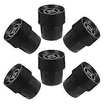 Black Latex Trampoline Leg Caps for Quiet Use 24Pcs Replacement