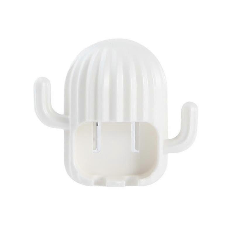 Wall Mounted Cactus Shape ABS Toothbrush Holder with Hooks