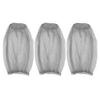 Breathable Head Mosquito Nets Mesh Face Covers for Camping 3Pcs