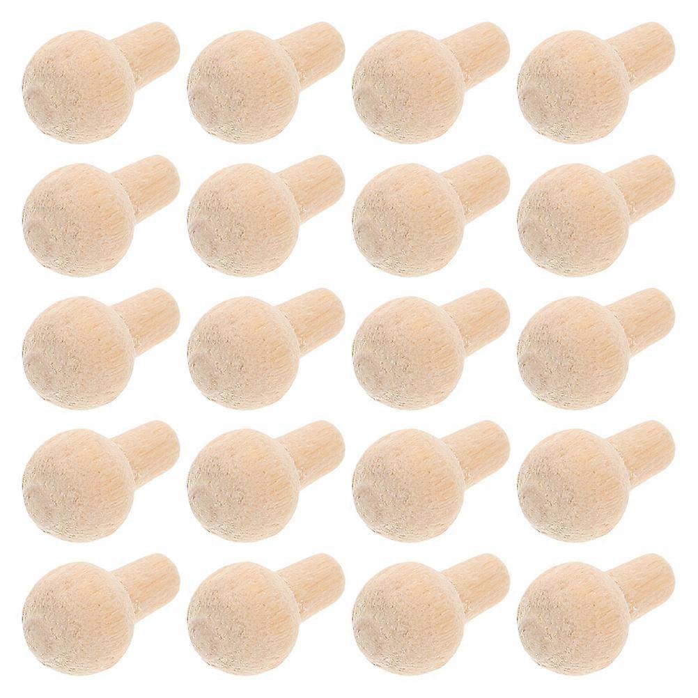 Mini Drawer Knobs Dollhouse Handle Wooden Knobs for DIY 20Pcs Set