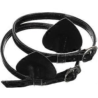 1 paar PU-schoenveters zonder stropdas Elastische schoenveter Luie schoenkoorden Hoge Hak Schoenveters voor Dames Meisjes Dames