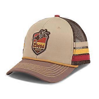 Boné Snapback Listrado com Patch Trançado Coors Rodeo
