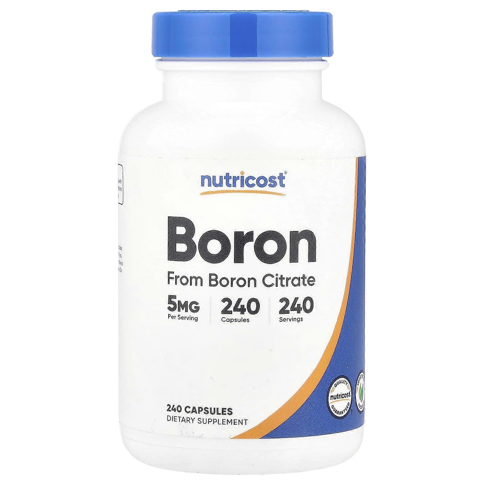 Nutricost, Boron, 5 mg , 240 Capsules, 2-Pack
