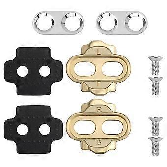1 Juego de calas de ciclismo portátiles para bicicletas ligeras de pedal Calas de pedal Accesorios de bicicleta de calas de pedal resistentes