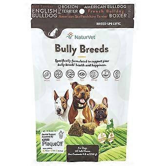 NaturVet, Bully Breeds, For Dogs, Hickory Smoked Bacon, 50 Soft Chews, 8.8 oz (250 g)