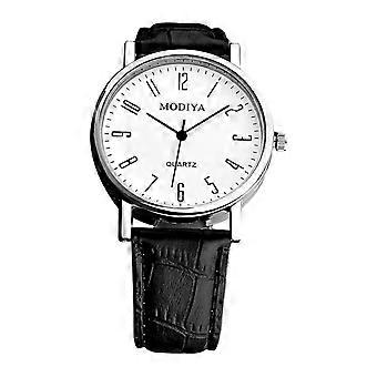 Men's Casual Analog Quartz Watch – PU Strap & Chronograph – for Daily & Office