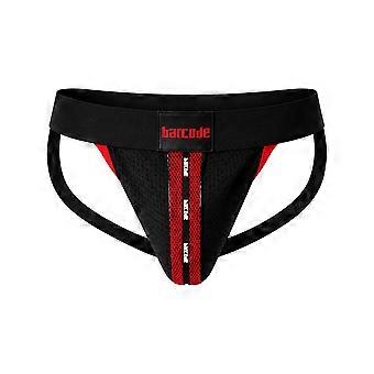 Barcode Berlin Mesh Jock Tel Black-Red | Heren Ondergoed | Heren Jockstrap
