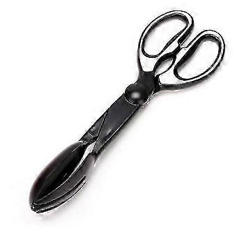 Black Dog and Cat Poop Scooper, Scissor Shaped Long Handle Pet Feces Shovel for Outdoor Cleaning,l
