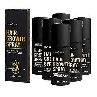 1-5x Haargroeispray met biotine en cafeïne - Snelwerkende haargroeibehandeling voor dunner wordend haar bij mannen en vrouwen