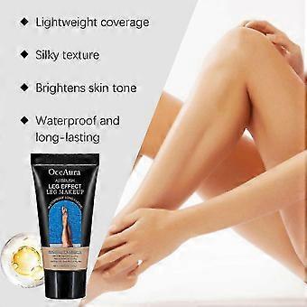 Oceaura Weizenfarbene Bein-Schwärzungs-Foundation-Creme - sanfte, pflegende, natürlich hautfreundliche, leichte und tief eindringende Concealer-Foundation-Creme