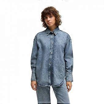 Boss Womens/Ladies Denim Relaxed Fit Long-Sleeved Shirt