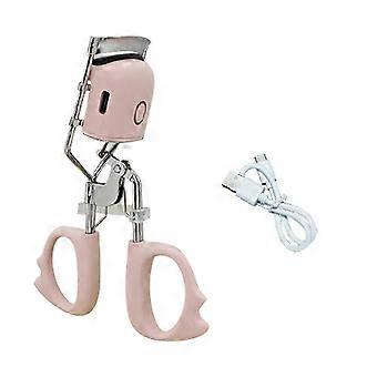 USB Charging Model Electric Eyelash Curler Fast Heating Portable Eye Lash Perm Lasting Curling Thermal Eyelash Clip B