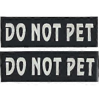 Sele Hook Loop Patches Be om å Pet, Free Hugs, Service Dog, I trening Glow In The Dark (ikke Pet)