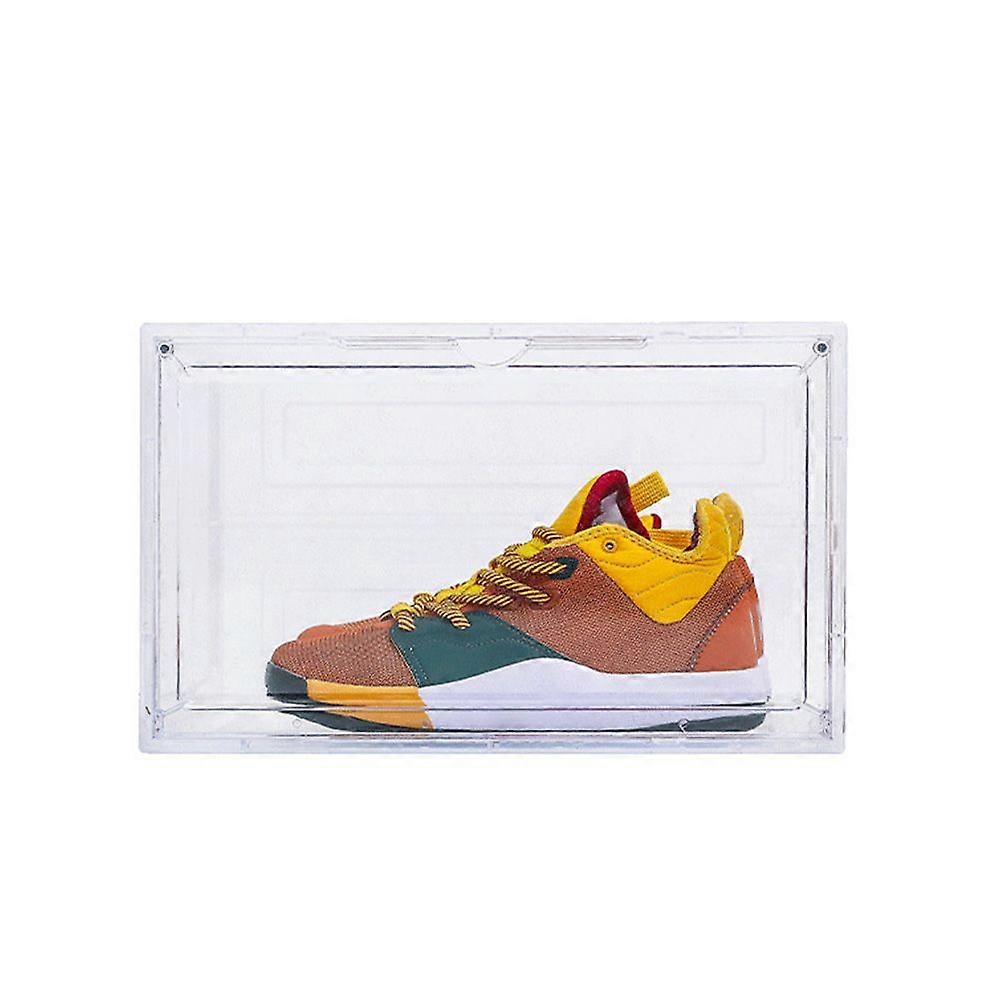 Clear Magnetic Stackable Dustproof Shoes Storage Container Display Box Organizer