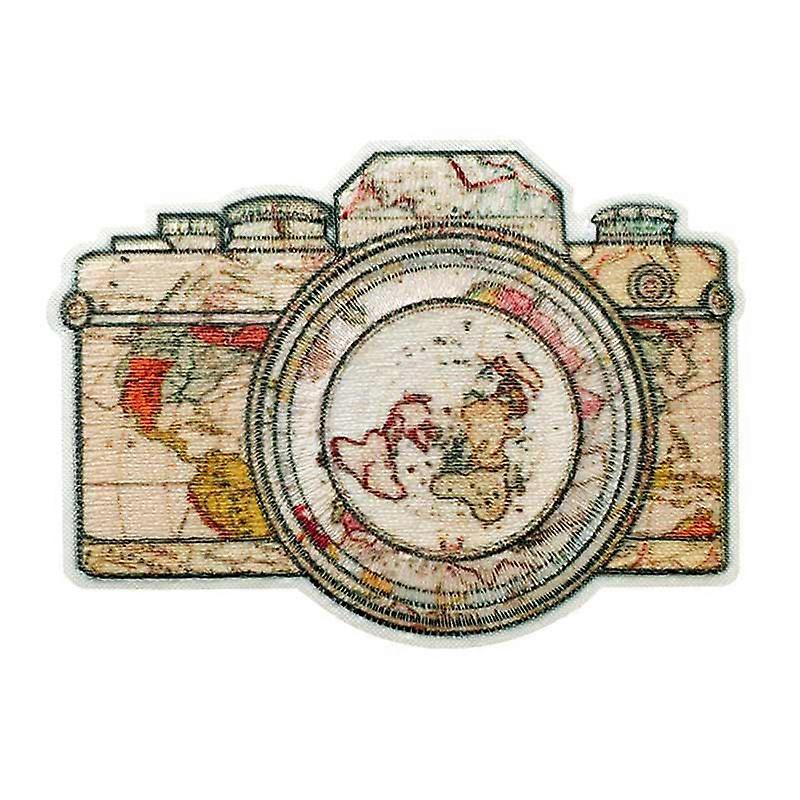 Recycl-Patch Camera - Patch, Iron-on patch, Iron on, Size: 6.1 x 4.5 cm