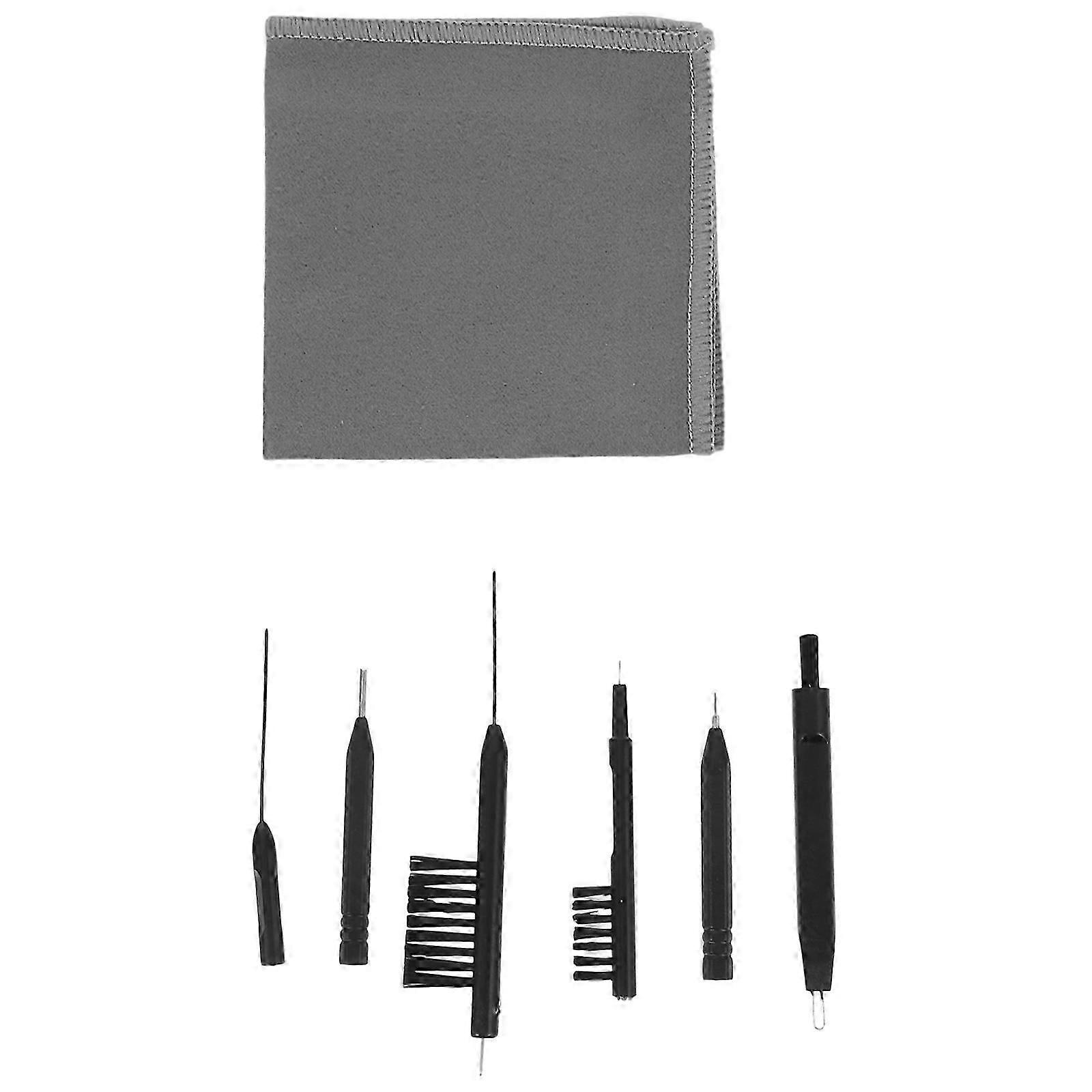 Hearing Aid Cleaning Rod Universal Cleaning Brush with Practical 7Pcs Kit