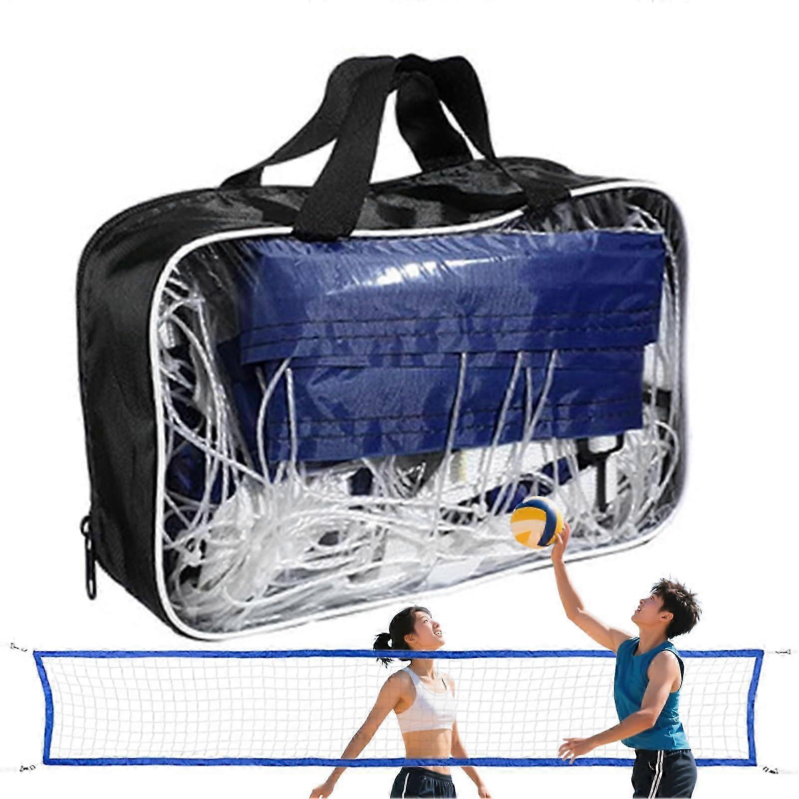 Filet de volley-ball pour piscine – Filet de volley-ball portable et réglable pour activités de plein air, jardin, plage, adultes et enfants - zdd1
