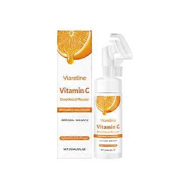 Viareline Mousse Detergente alla Vitamina C con Ingredienti Detergenti Chiari e Delicati Migliora la Pulizia e la Luminosità della Pelle