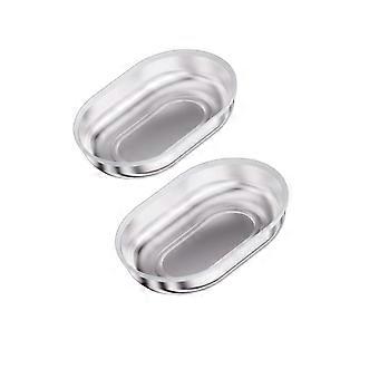 2 Pieces Replacement Bowl Shallow Cat Dish Rust-Resistant for Small Dogs