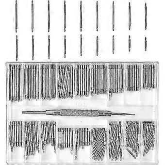 Silver Watch Strap Spring Bars 360pcs 1.5mm Axle 8mm-25mm Strap Pins