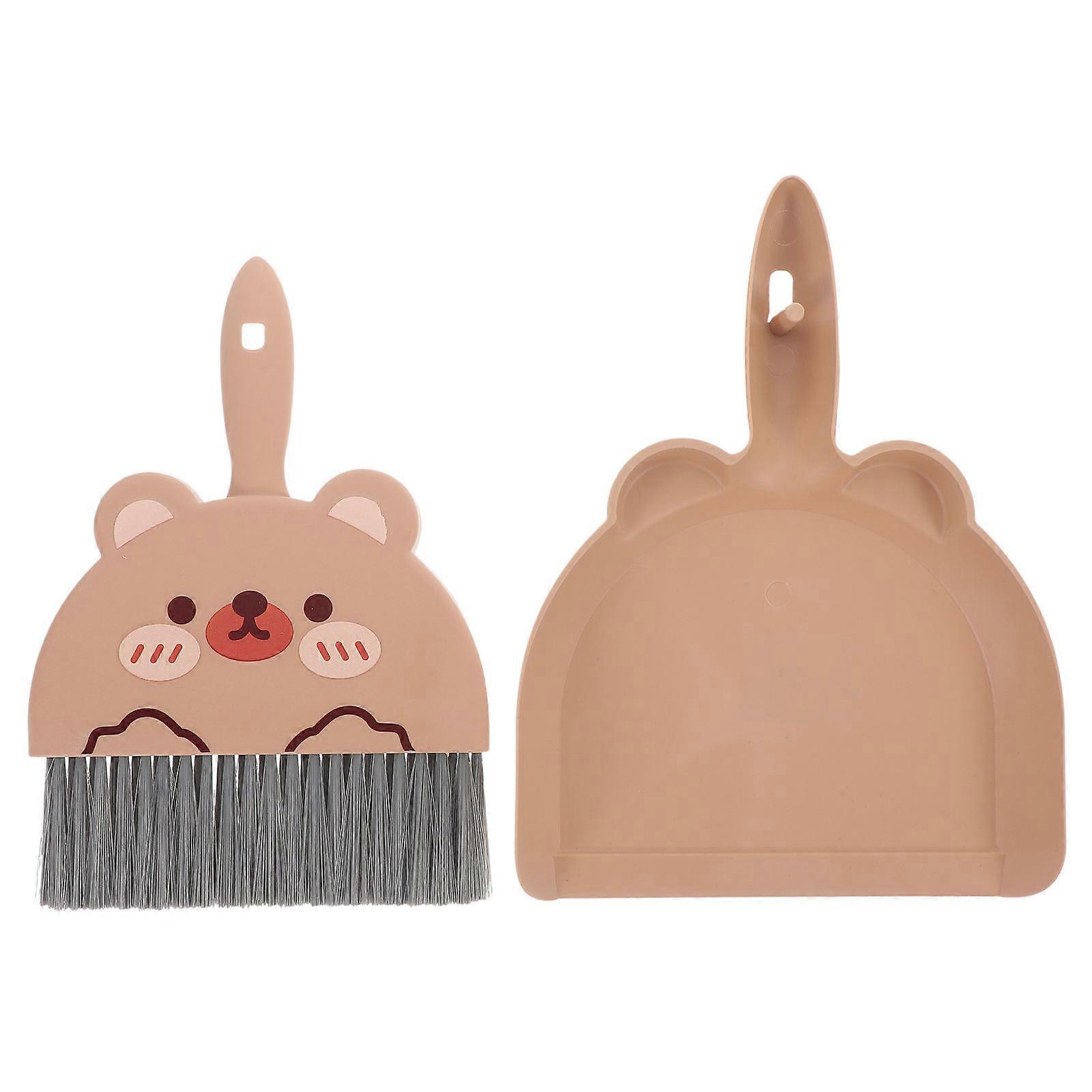 1 Set Mini Cleaning Broom Dustpan Table Brush Set Dining Table Sweeper Cleaning Tool