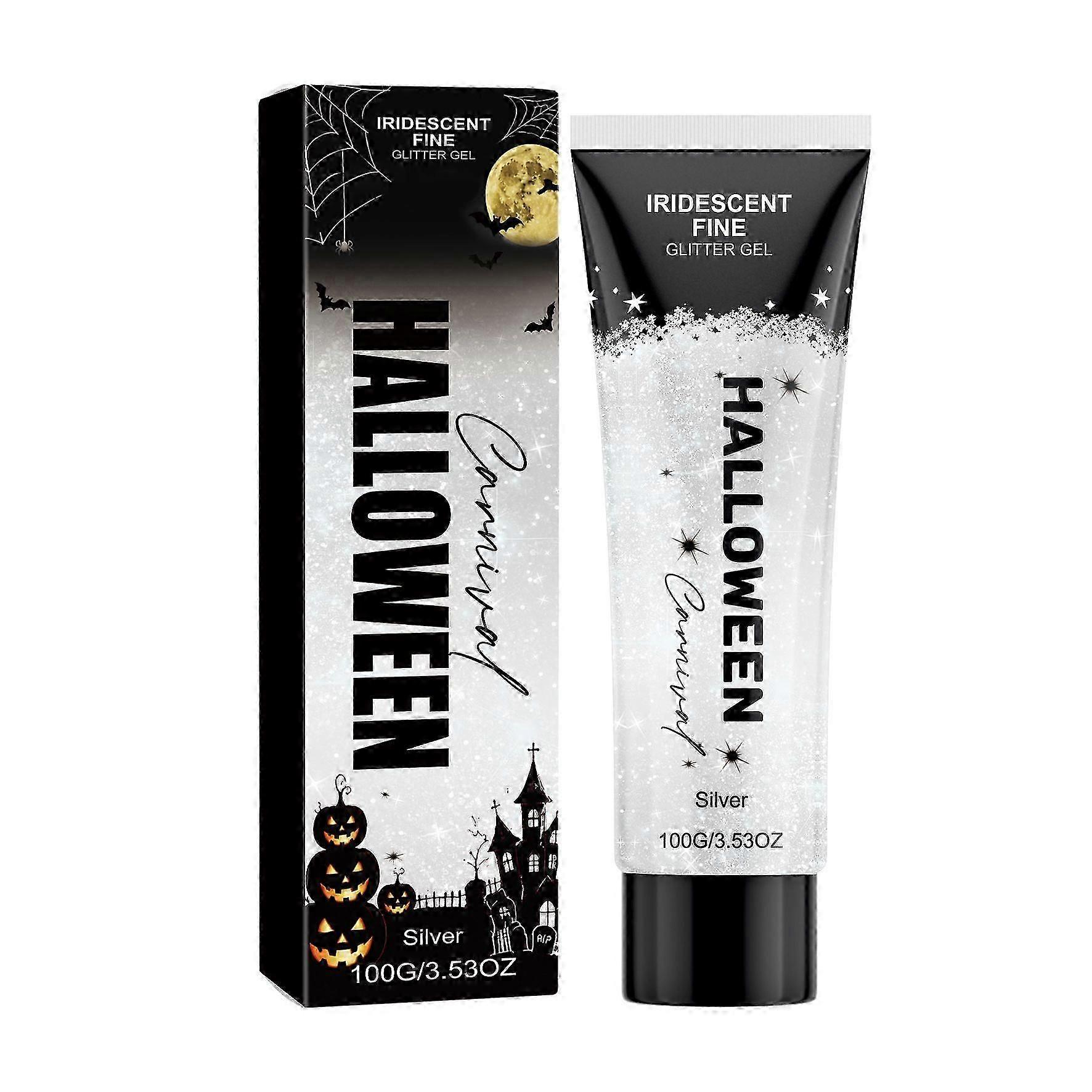 Halloween Glitter Gel  Silver Shimmer Makeup