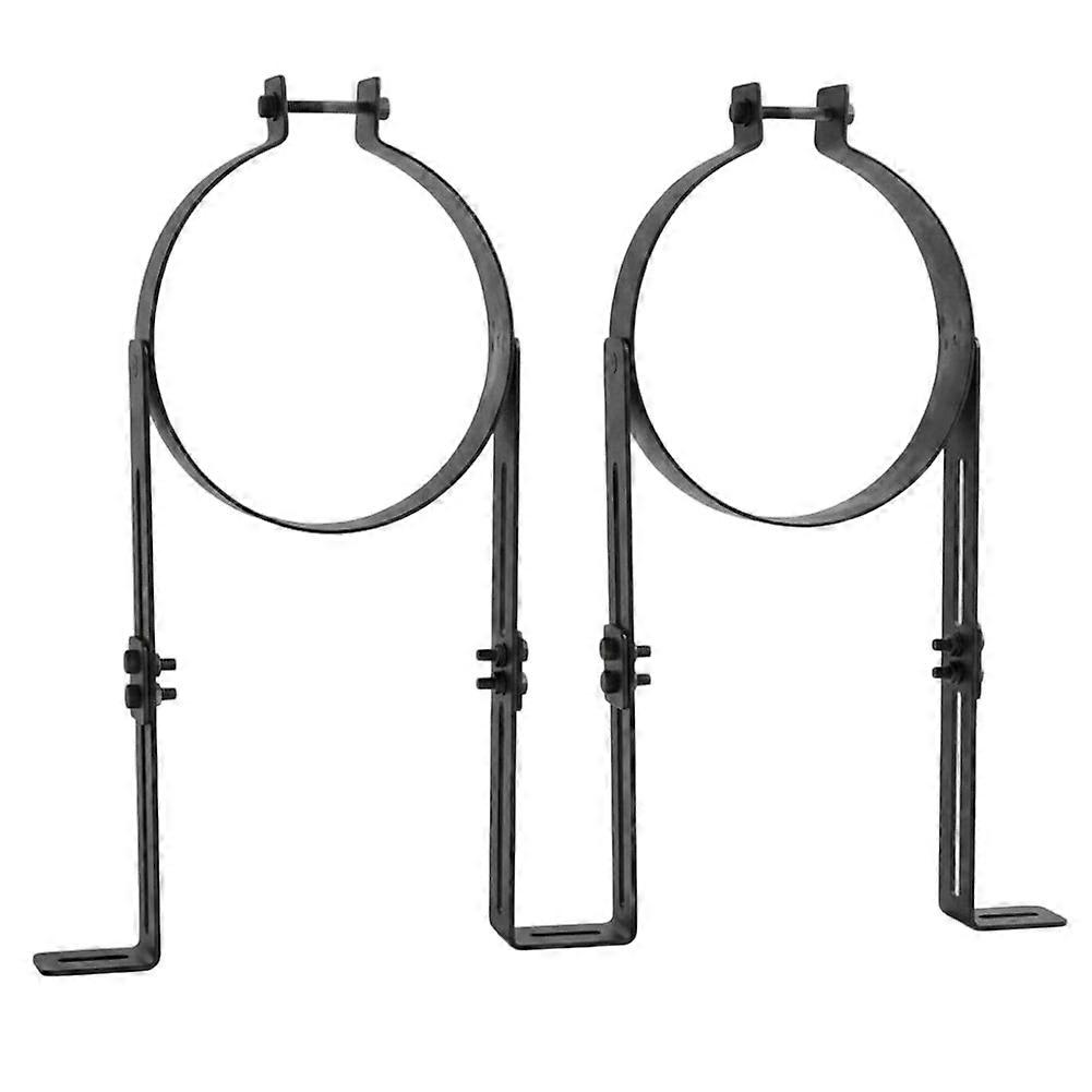 2Pcs 6 Inch Chimney Pipe Support Bracket for Secure Stove Pipe Installation and Venting