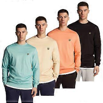 Lyle & Scott Pull léger extensible en molleton à col rond pour hommes