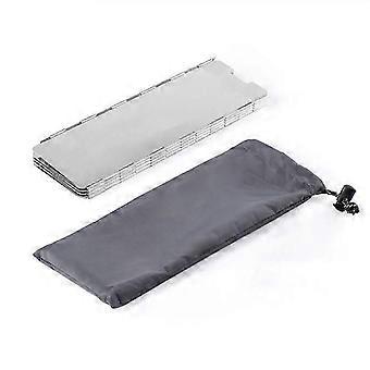 Ultralight Outdoor 10 Plates Foldable Wind Shield Camping Stoves Windshield Foldable Gas Cookers Wind Deflectors Stove EN