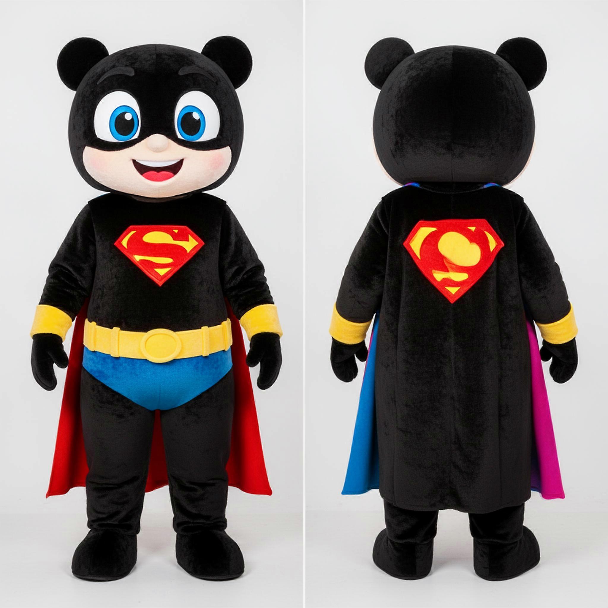 MASTICOT Ebony Dynamic Superhero Mascot