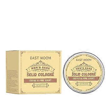 Madera de cedro Bálsamo sólido para hombre Perfume portátil Duradero Encantador Charm Bálsamo para hombre