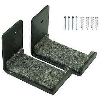 2Pcs Snowboard Wall Mount Rack Metal Holder for Space Saving Storage