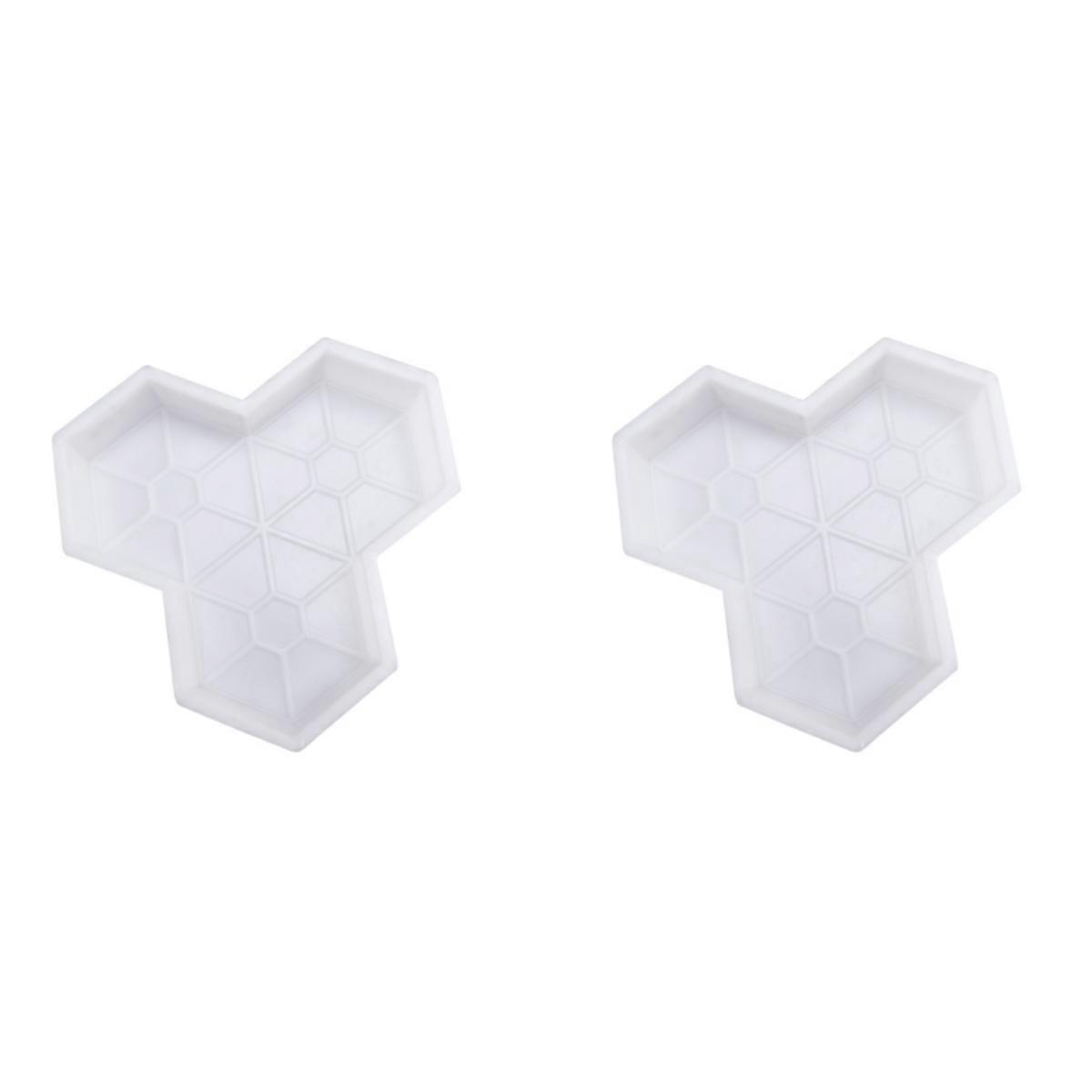 Stepping Road Mold Plastic Maple Leaf Path Maker Mold for Cement Paving