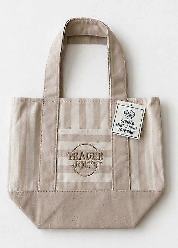 Lightweight Striped Canvas Tote