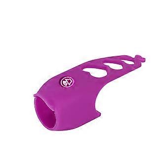 Clacson elettrico per ciclismo con anello in silicone, accessorio viola