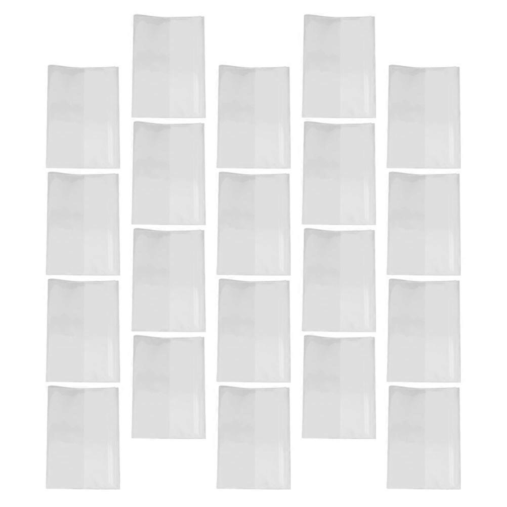 Clear Book Sleeve Protector for Notebooks 20Pcs Reusable Plastic Covers