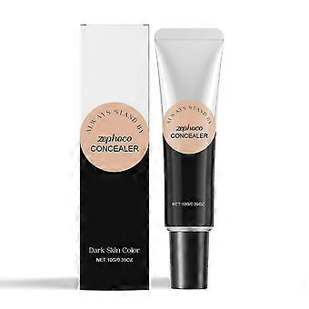 Zephoco Dark Skin Waterproof Moisturizing Concealer die de huid hydrateert en voedt voor een lichte, matte, vette en droge finish.