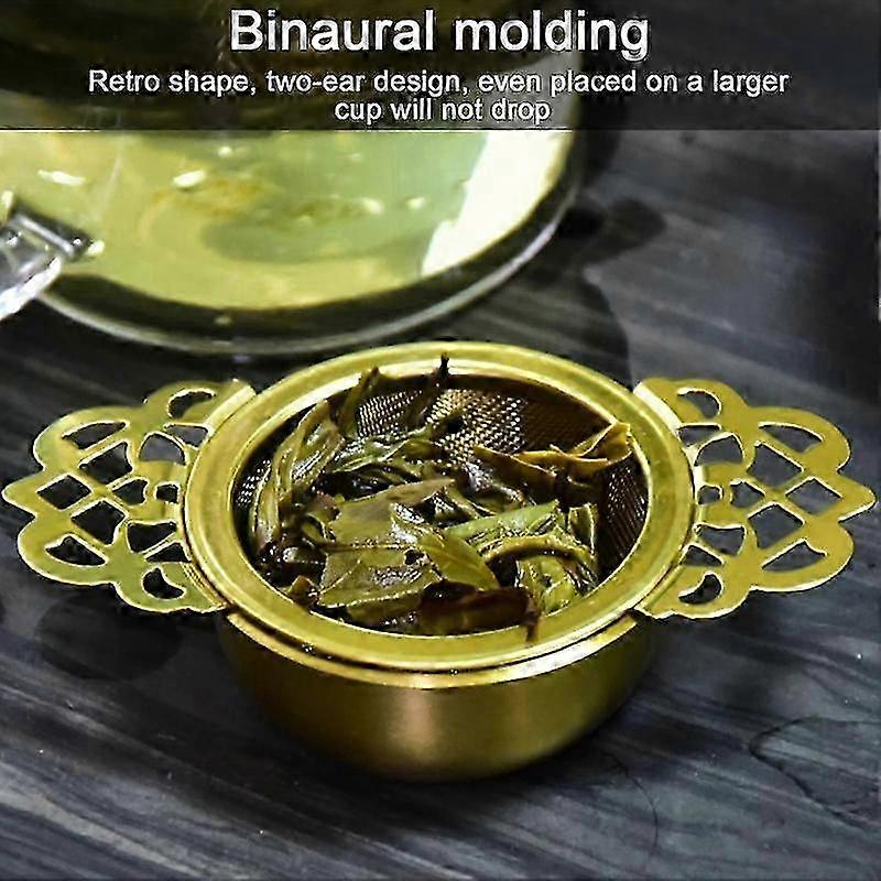 Fine-Mesh Double-Handle Tea Strainer