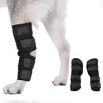 Dog Front Leg Brace 1 Pair Compression Support SBR Material Wound Protection Anti Chew Wrap for Pets