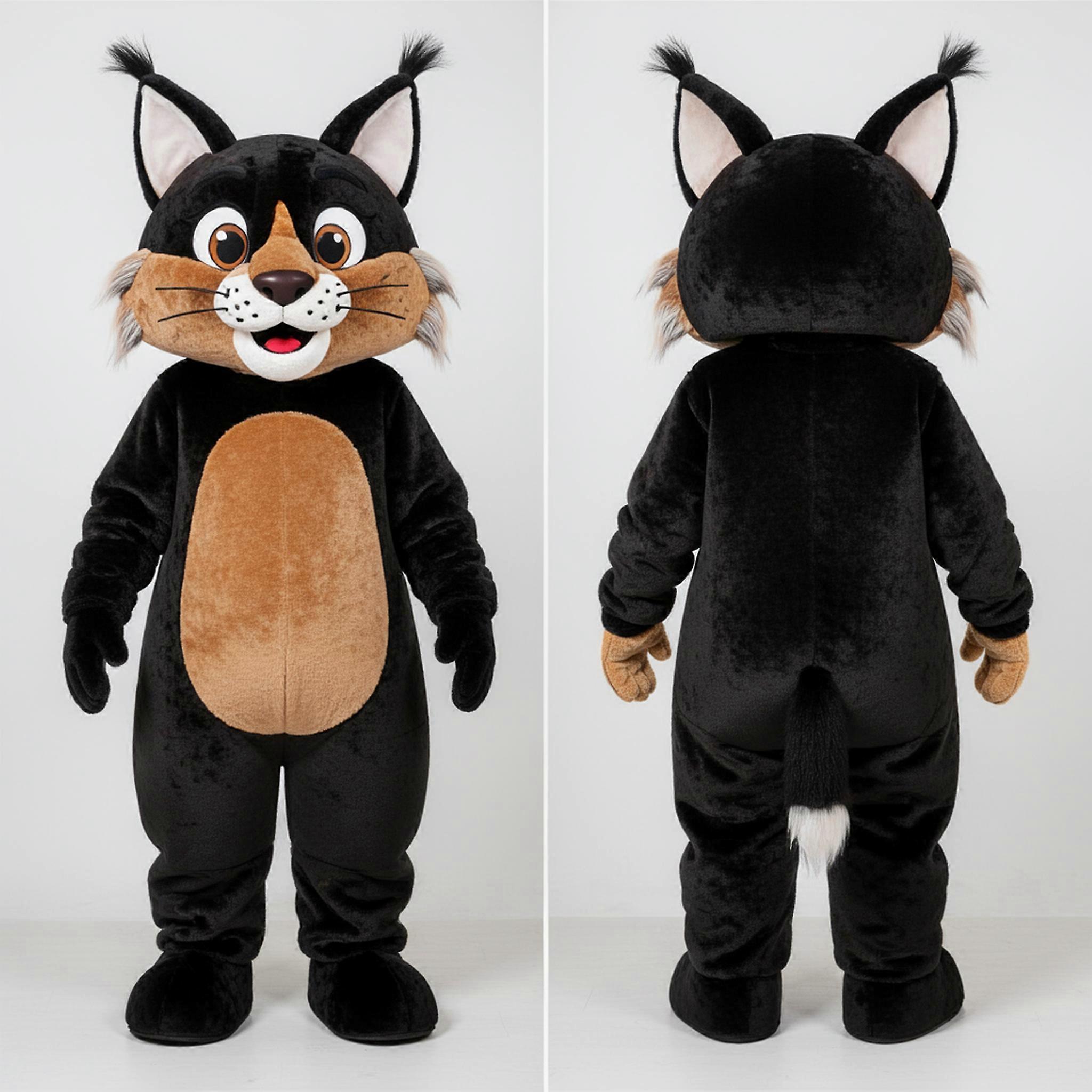 MASTICOT Ebony Sleek Lynx Mascot