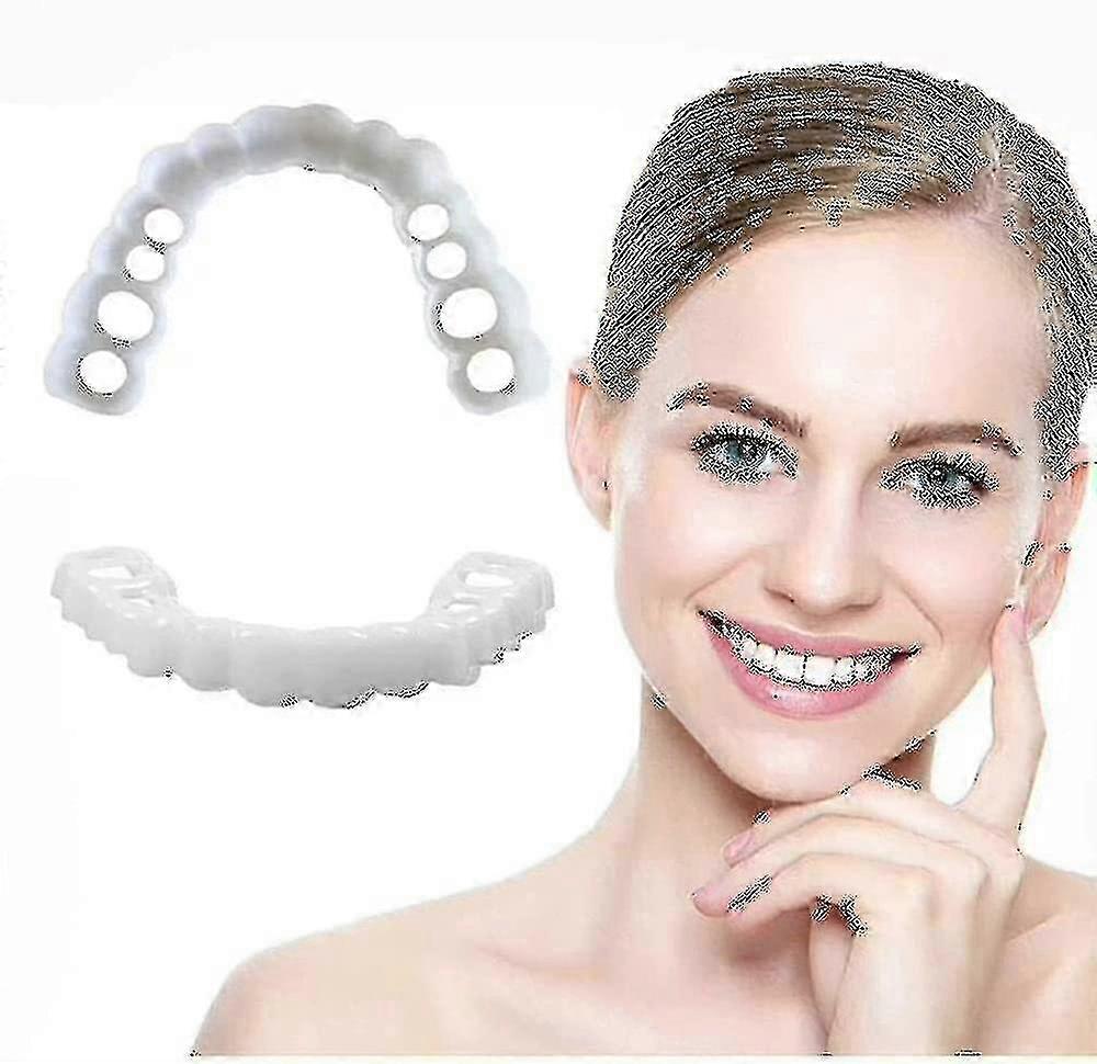 Snap-on Teeth Veneers: Temporary Replacement Compatible with Fake Veneers-AF