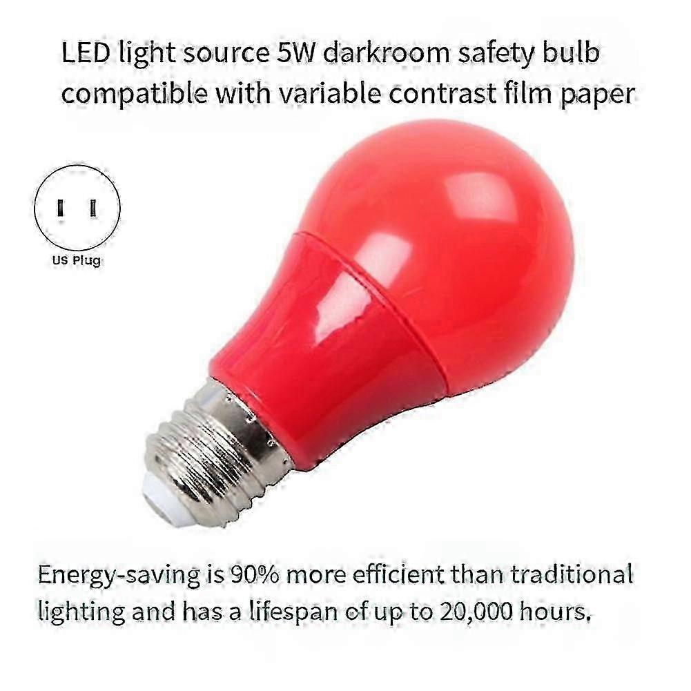 Red LED Darkroom Safe Light E27