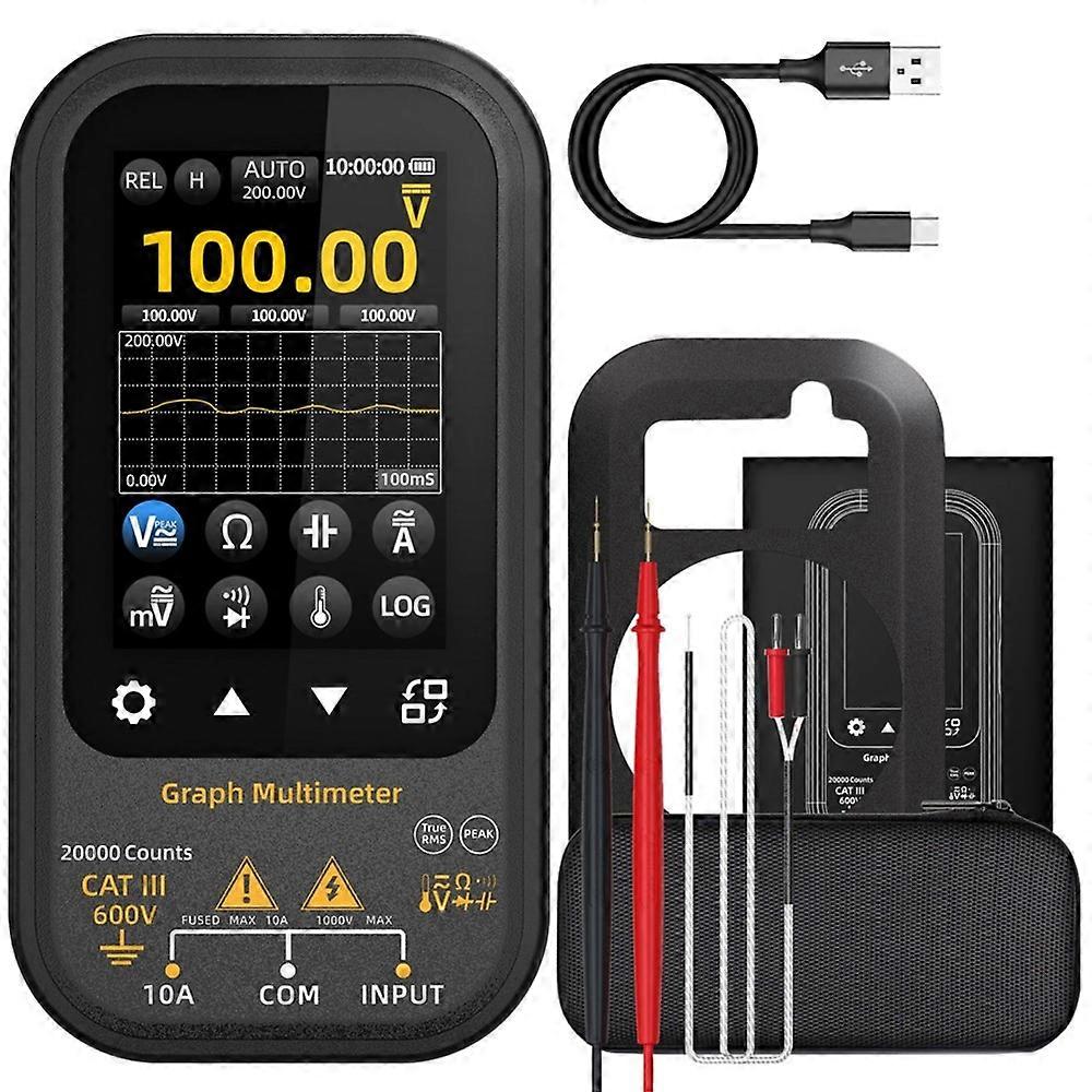 BSIDE S700 Digital Graph Multimeter Voltage Waveform Recording Temperature Testing Current Screen Can Be Rotated Display