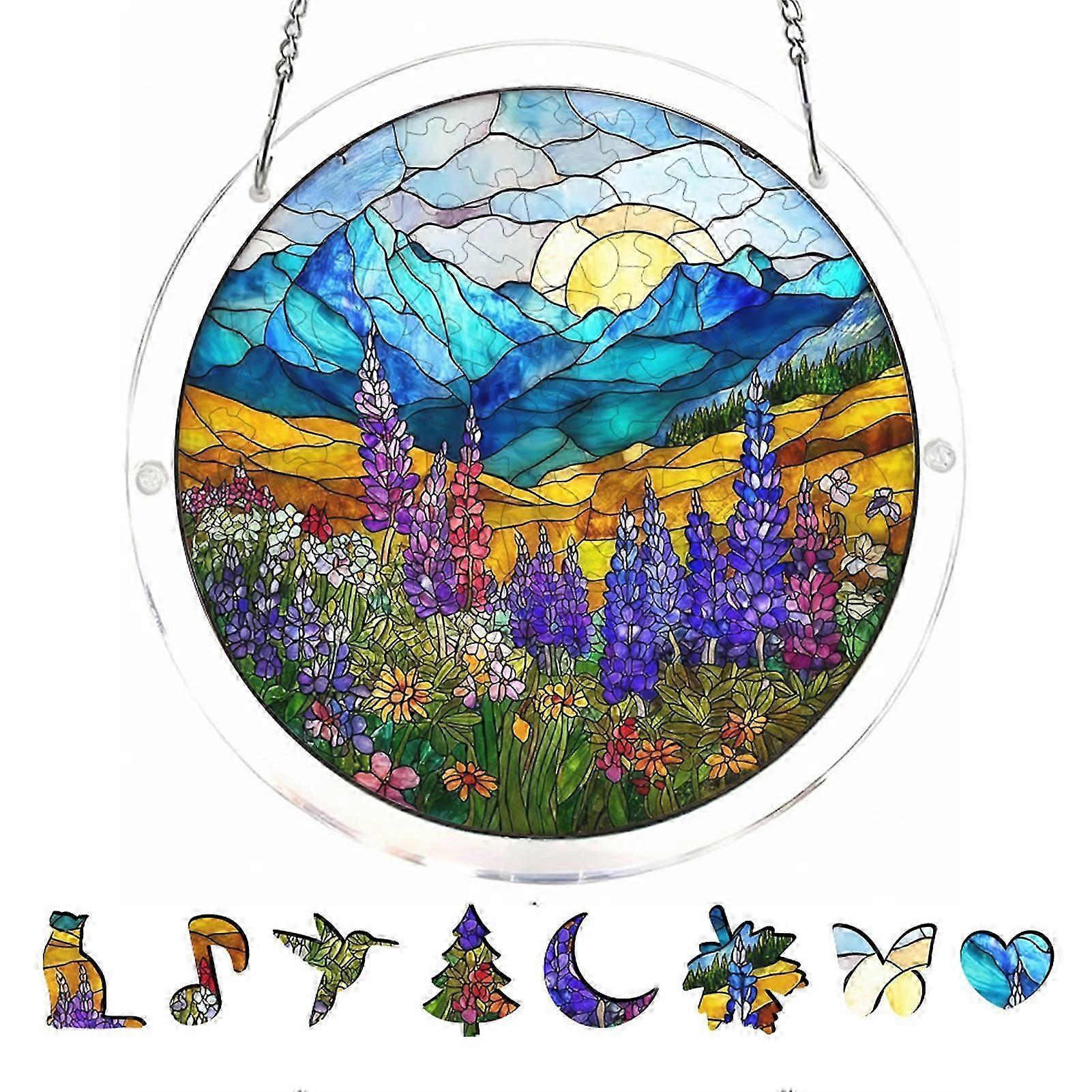 Scratch Resistant Acrylic Puzzle Suncatcher